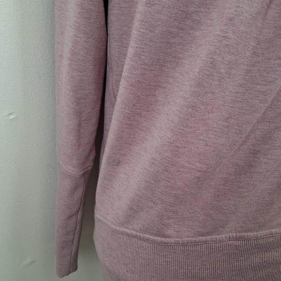 Lululemon High Lines Pullover Sweatshirt Heathered Vintage Mauve Size 6 - Picture 4 of 8